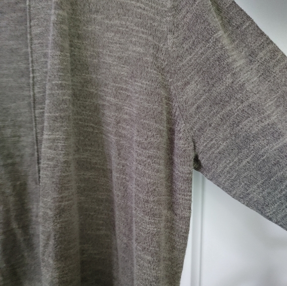 Backdrop Khaki Green Long Duster Cardi ~ Size L - Picture 4 of 12